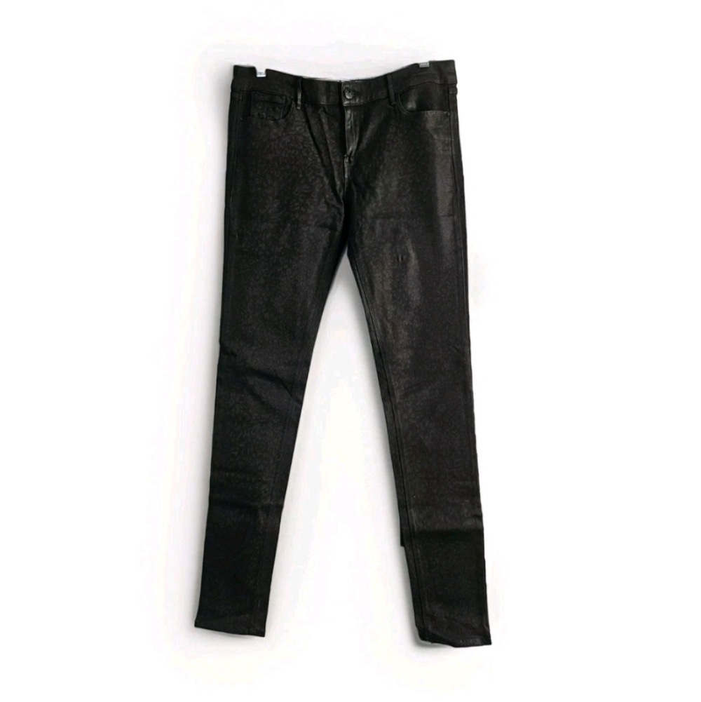 Habitual Alice Skinny Stretchy Jeans Brown Waxed High Rise Denim Pants Size M